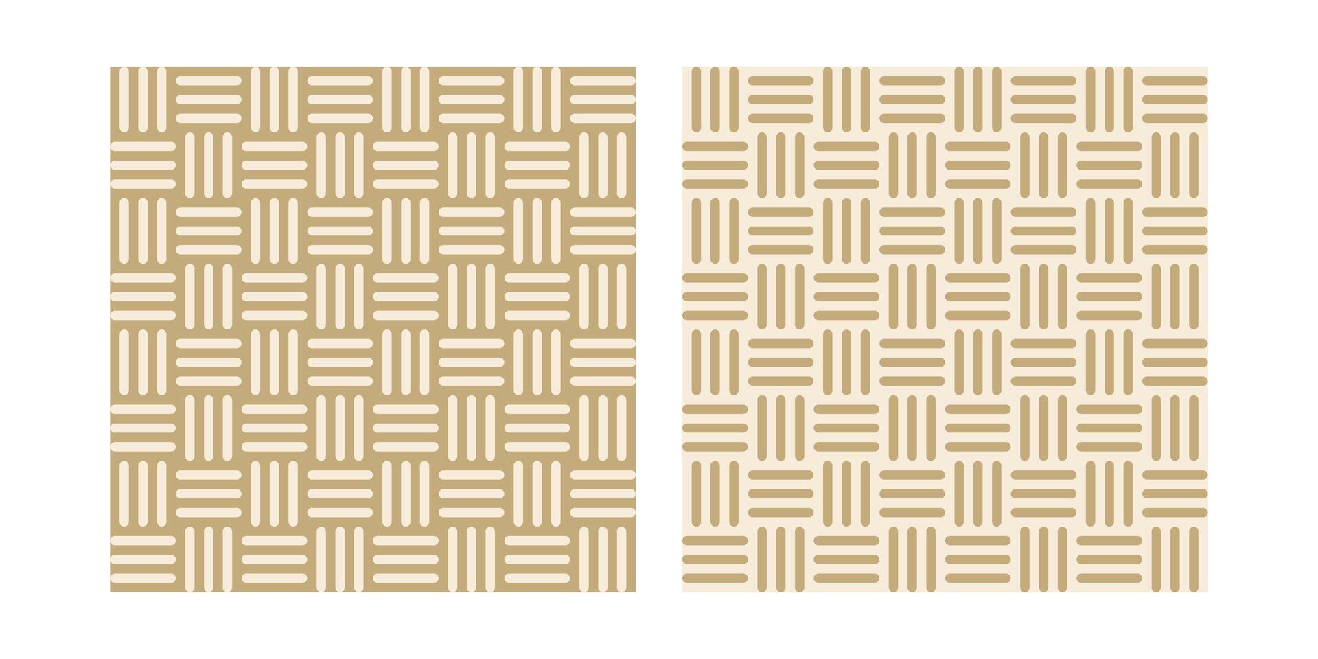 Warm neutral basket knot vector pattern, seamless knot, bamboo wave clip art background design
