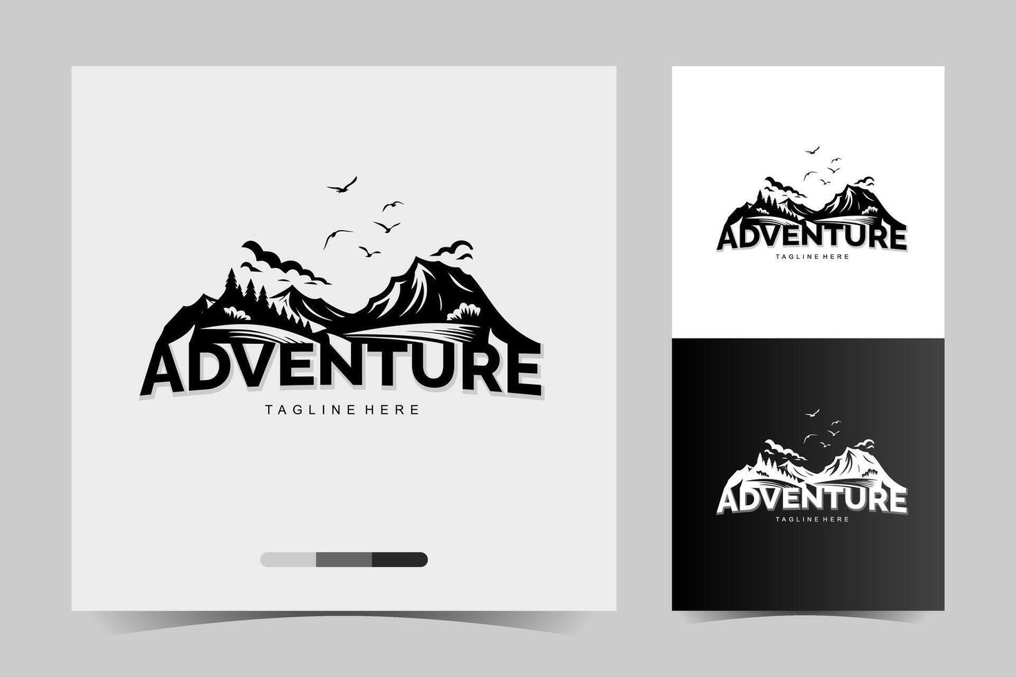 adventure logo design template, vector illustration