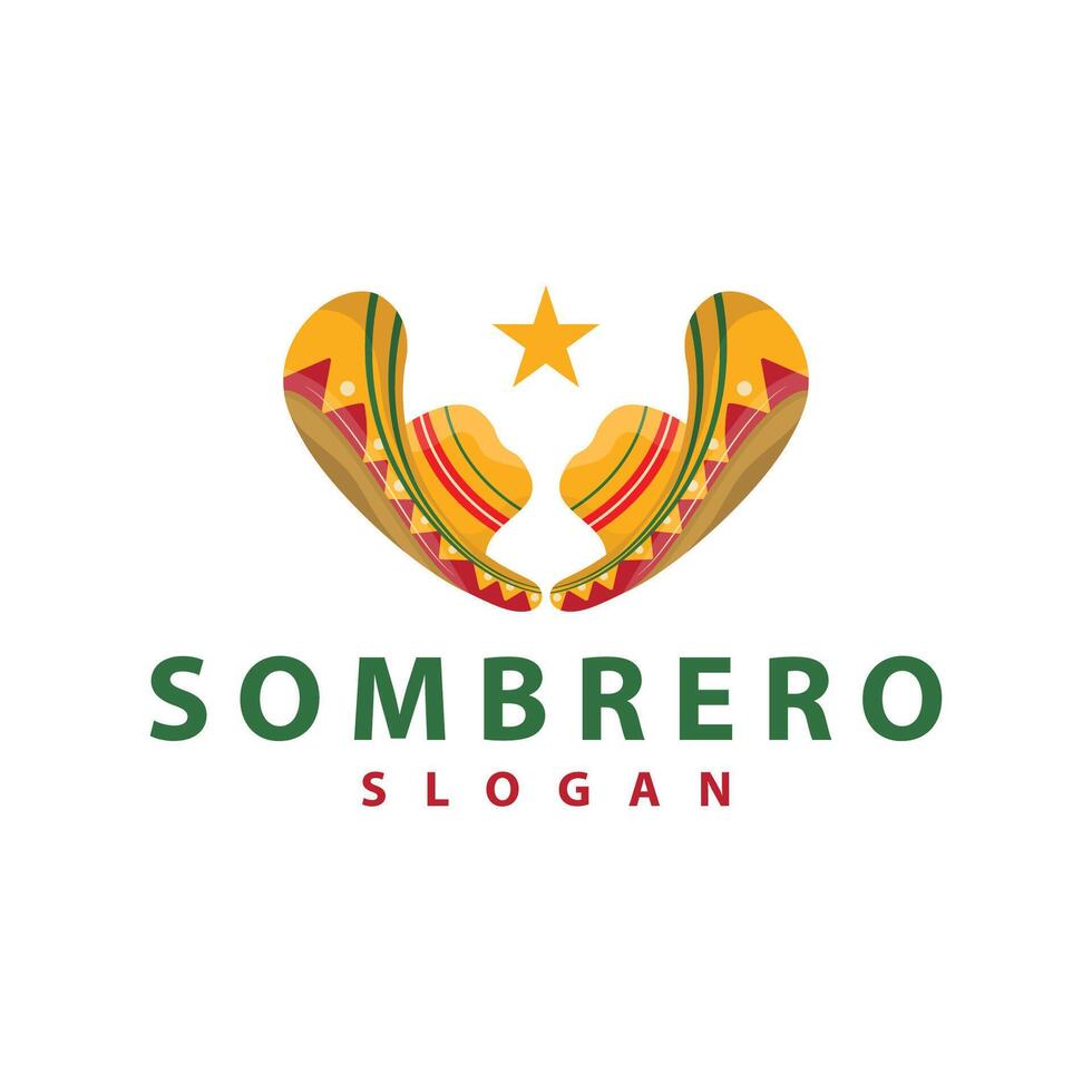 sombrero sombrero logo sencillo mexicano festival sombrero diseño modelo ilustración vector