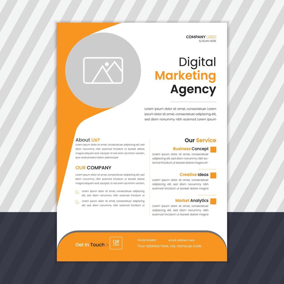 Business flyer design template vector