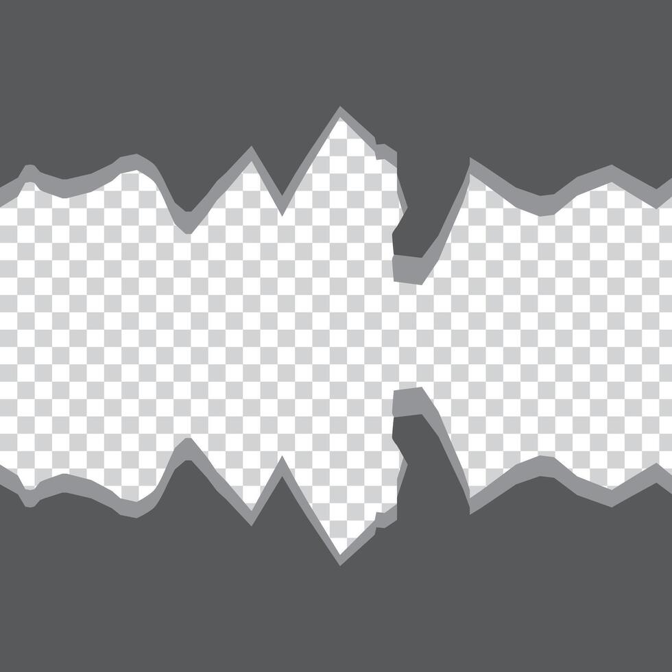 Set of torn paper sheets. Template for notes, banners, scraps, advertising. vector