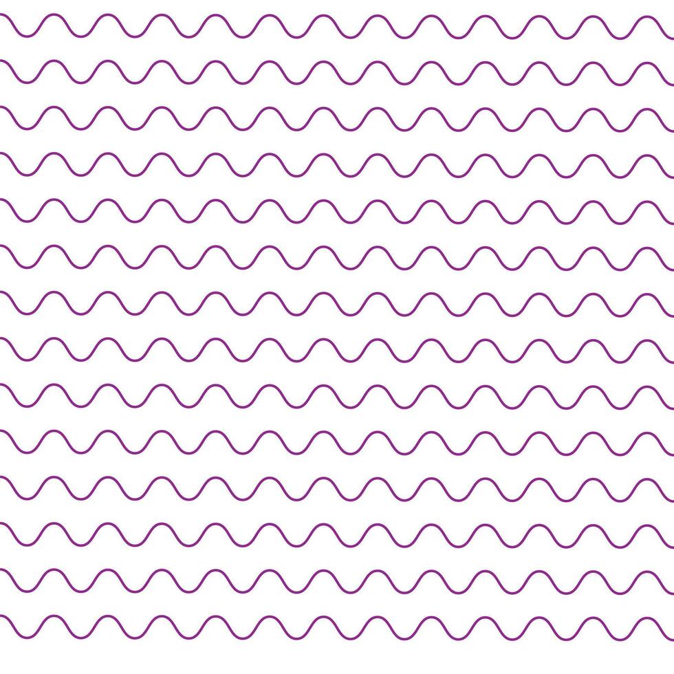 set of wavy zigzag lines vector