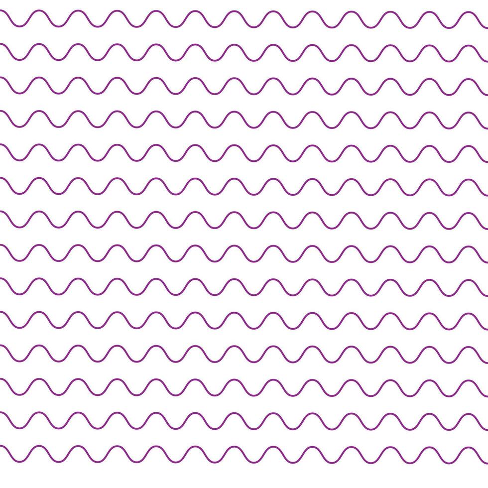 set of wavy zigzag lines vector