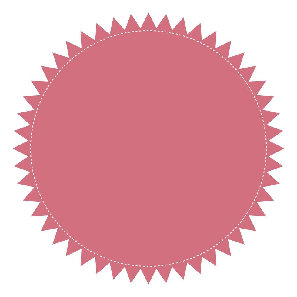 Starburst badge shape, burst wave star, price label sticker vector
