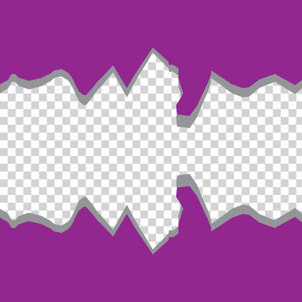 Set of torn paper sheets. Template for notes, banners, scraps, advertising. vector