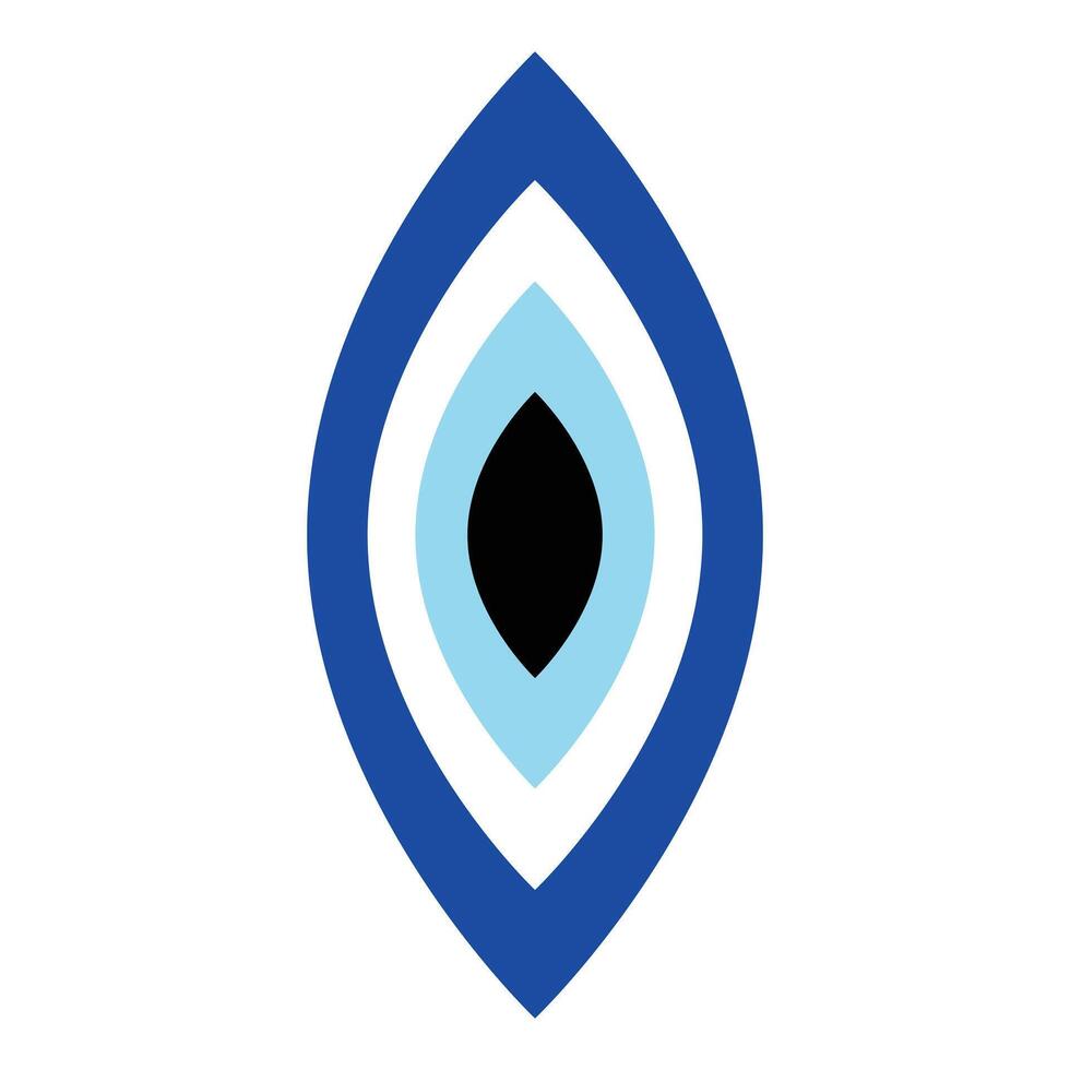 evil eye vector - symbol of protection - blue turkish