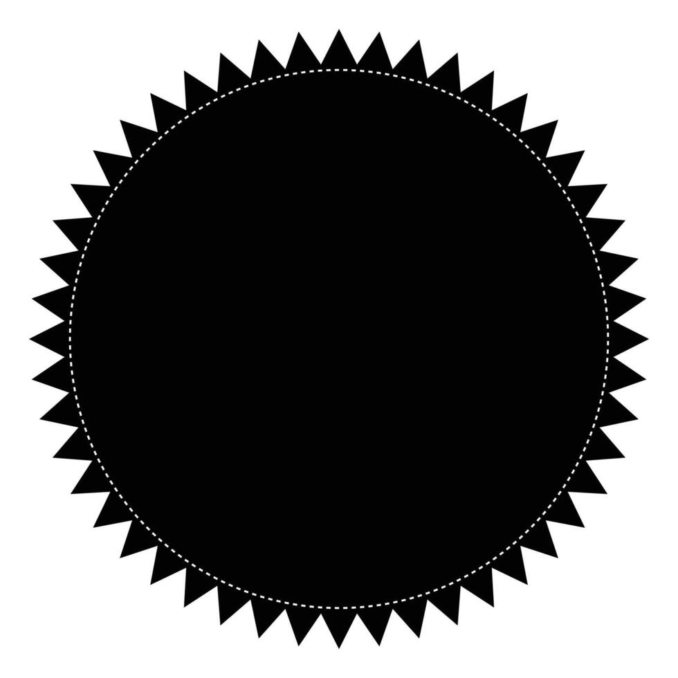 Starburst badge shape, burst wave star, price label sticker vector