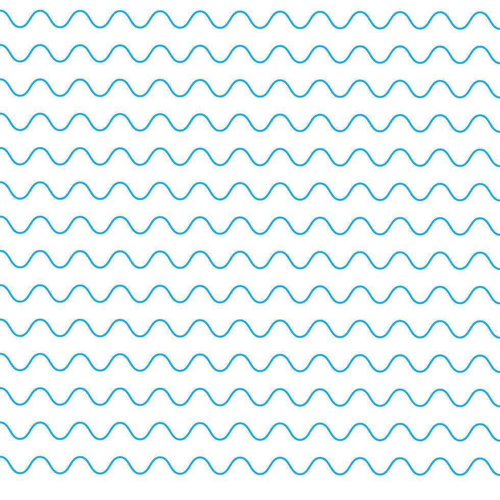 set of wavy zigzag lines vector
