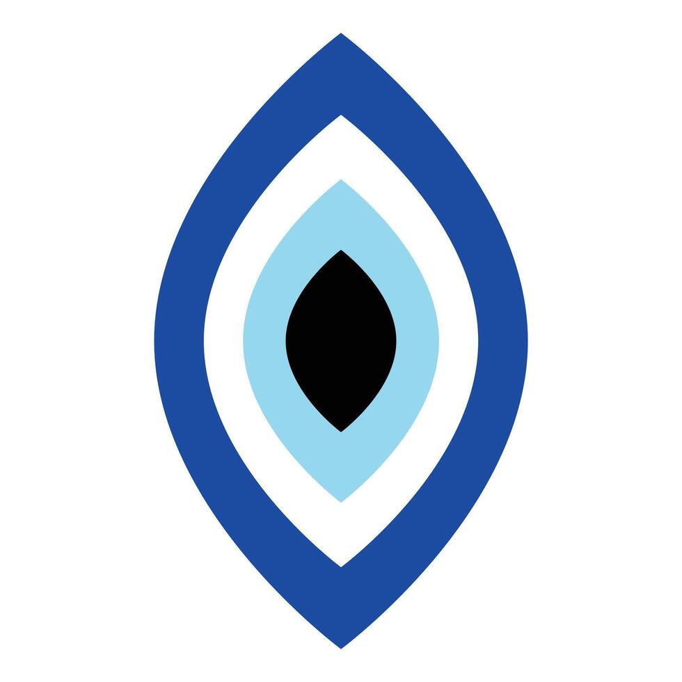 mal ojo vector - símbolo de proteccion - azul turco