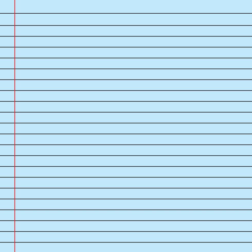 Lined paper from a notebook vector