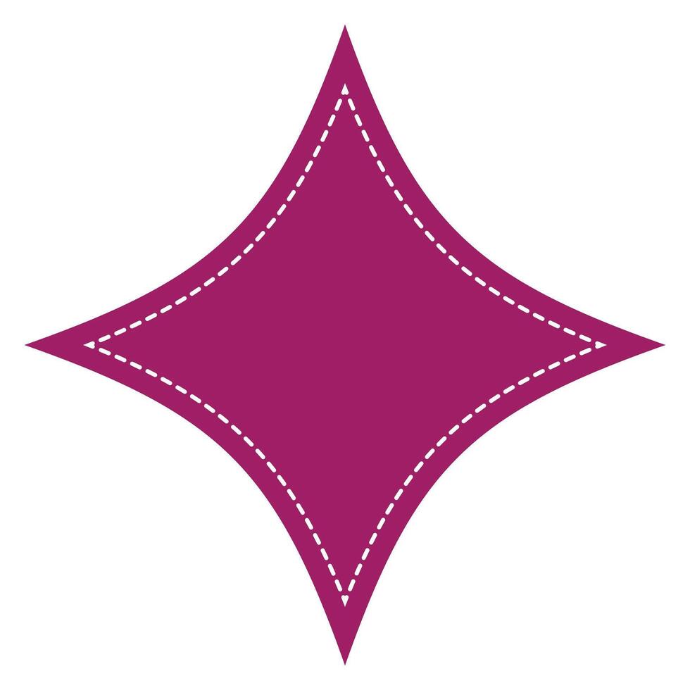 Starburst badge shape, burst wave star, price label sticker vector