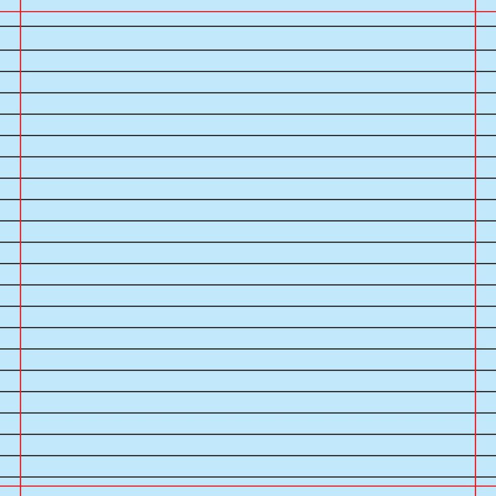 Lined paper from a notebook vector