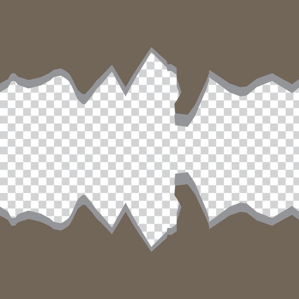 Set of torn paper sheets. Template for notes, banners, scraps, advertising. vector