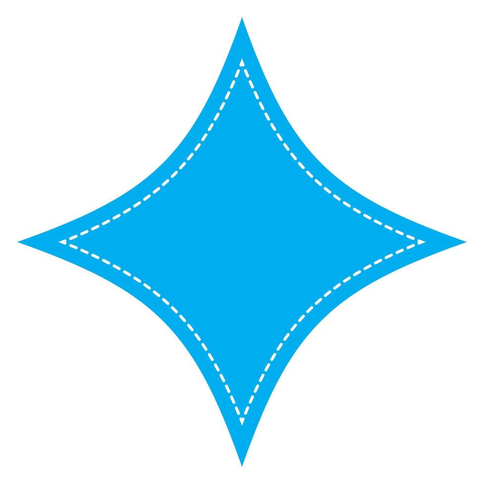 Starburst badge shape, burst wave star, price label sticker vector