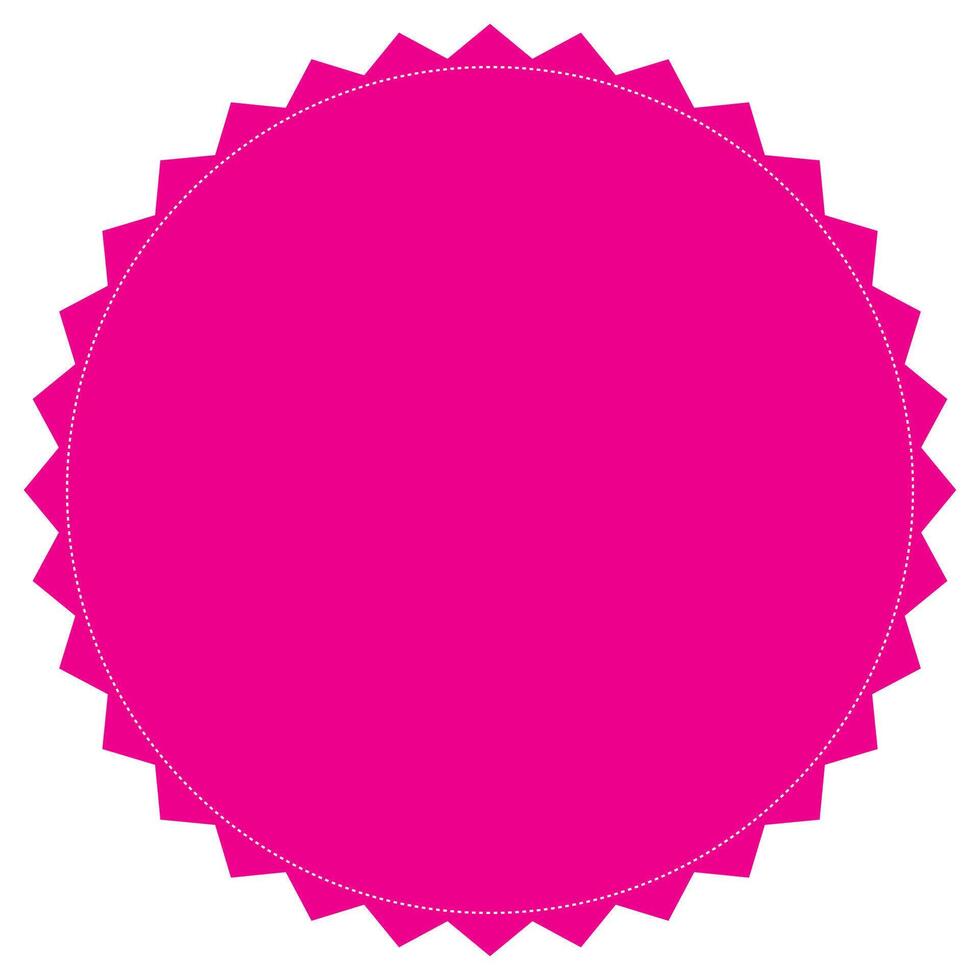 Starburst badge shape, burst wave star, price label sticker vector