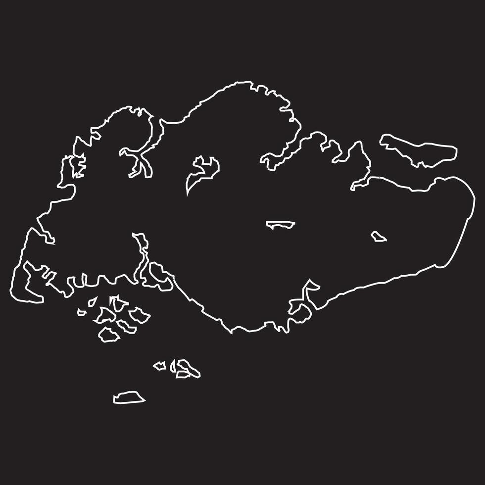 SINGAPORE map vector symbol design