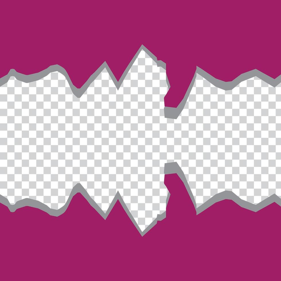 Set of torn paper sheets. Template for notes, banners, scraps, advertising. vector