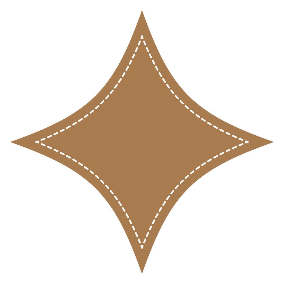 Starburst badge shape, burst wave star, price label sticker vector