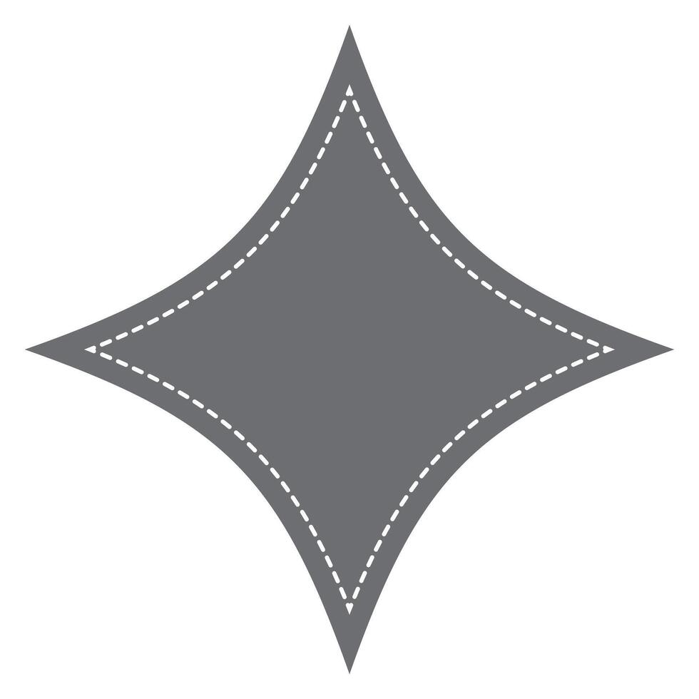 Starburst badge shape, burst wave star, price label sticker vector