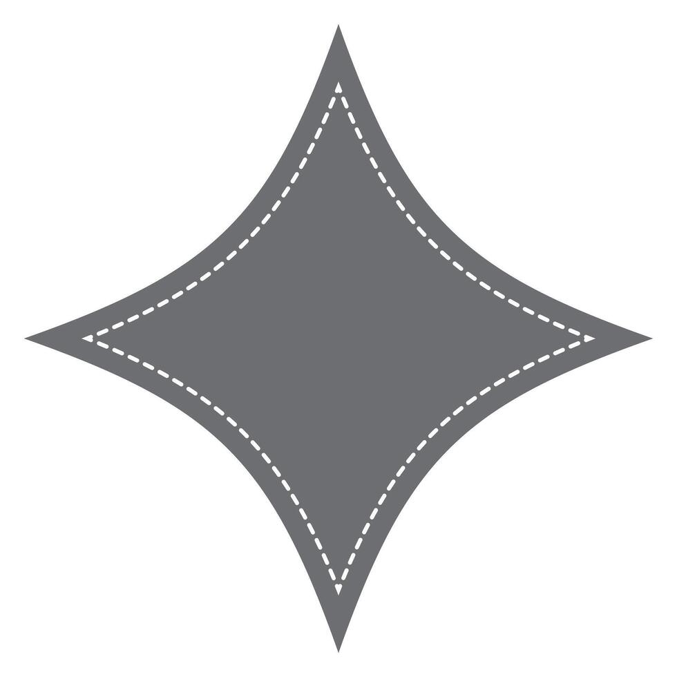Starburst badge shape, burst wave star, price label sticker vector