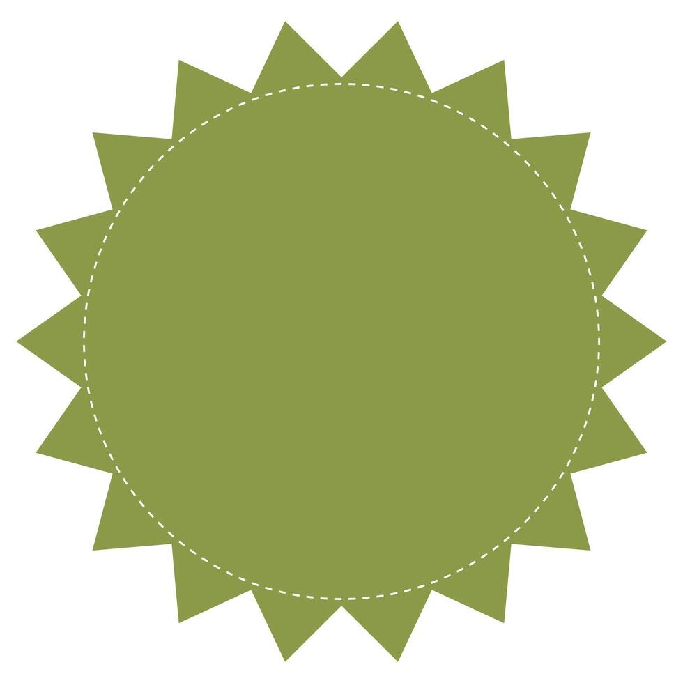 Starburst badge shape, burst wave star, price label sticker vector