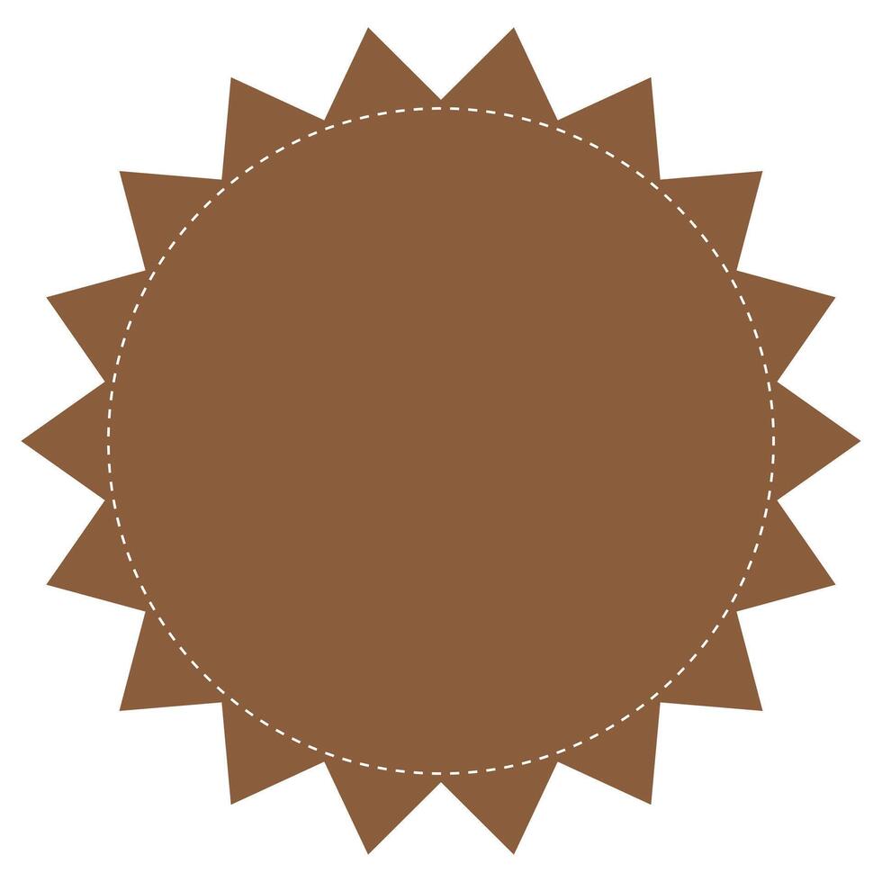 Starburst badge shape, burst wave star, price label sticker vector