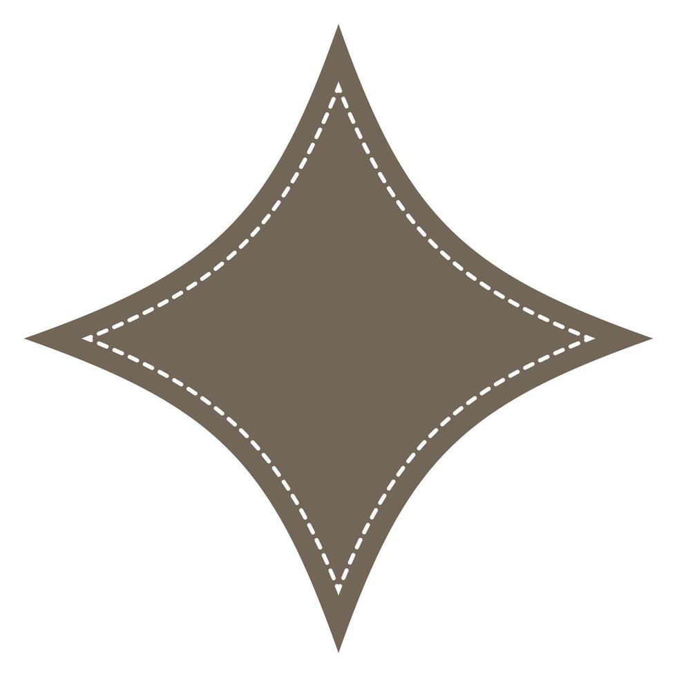 Starburst badge shape, burst wave star, price label sticker vector