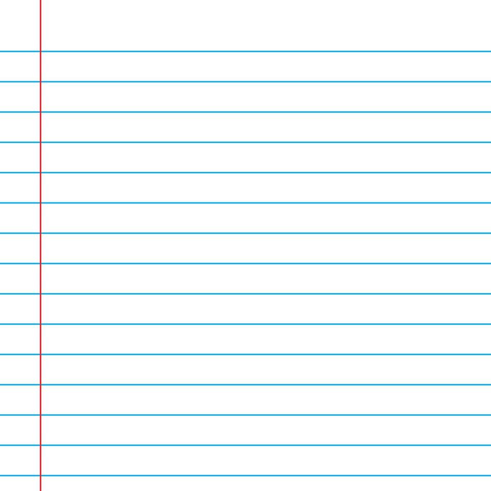 Lined paper from a notebook vector