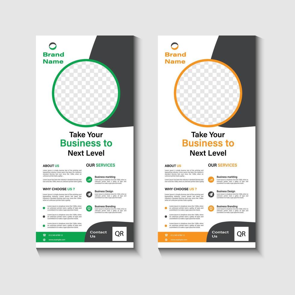 rack card design vector