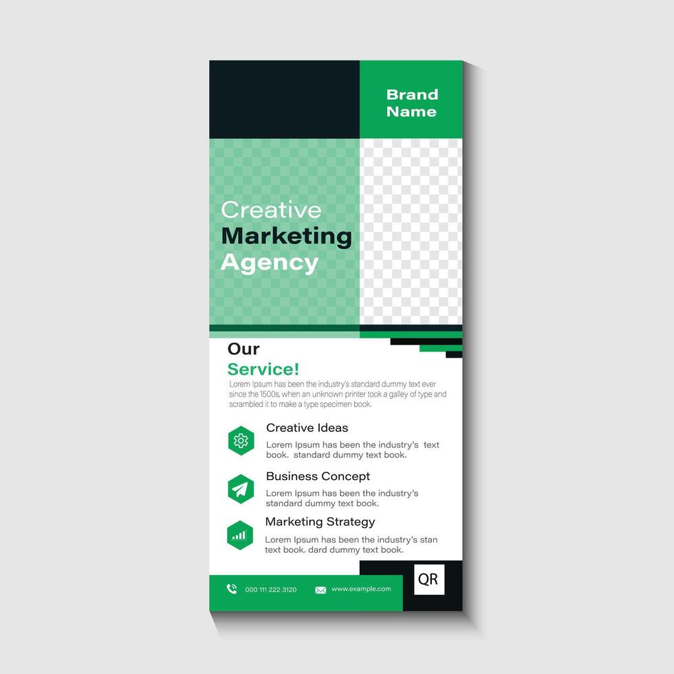 rack card design vector