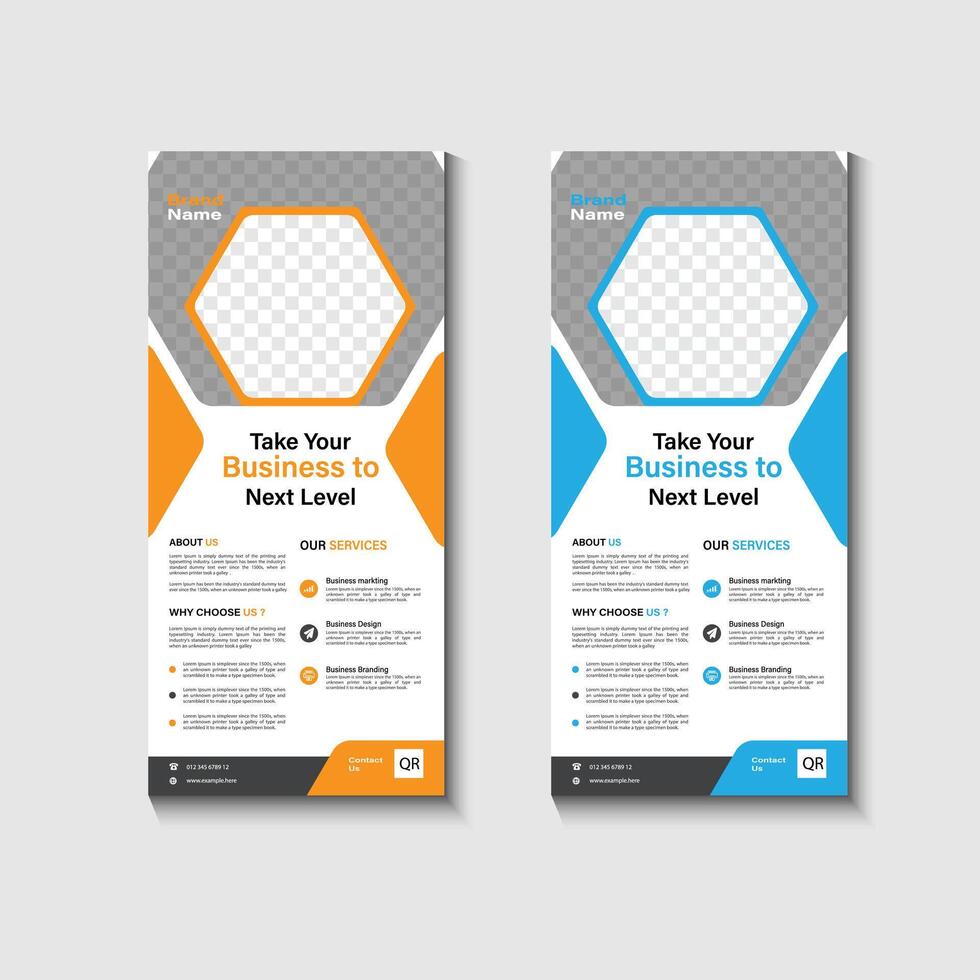 rack card design vector