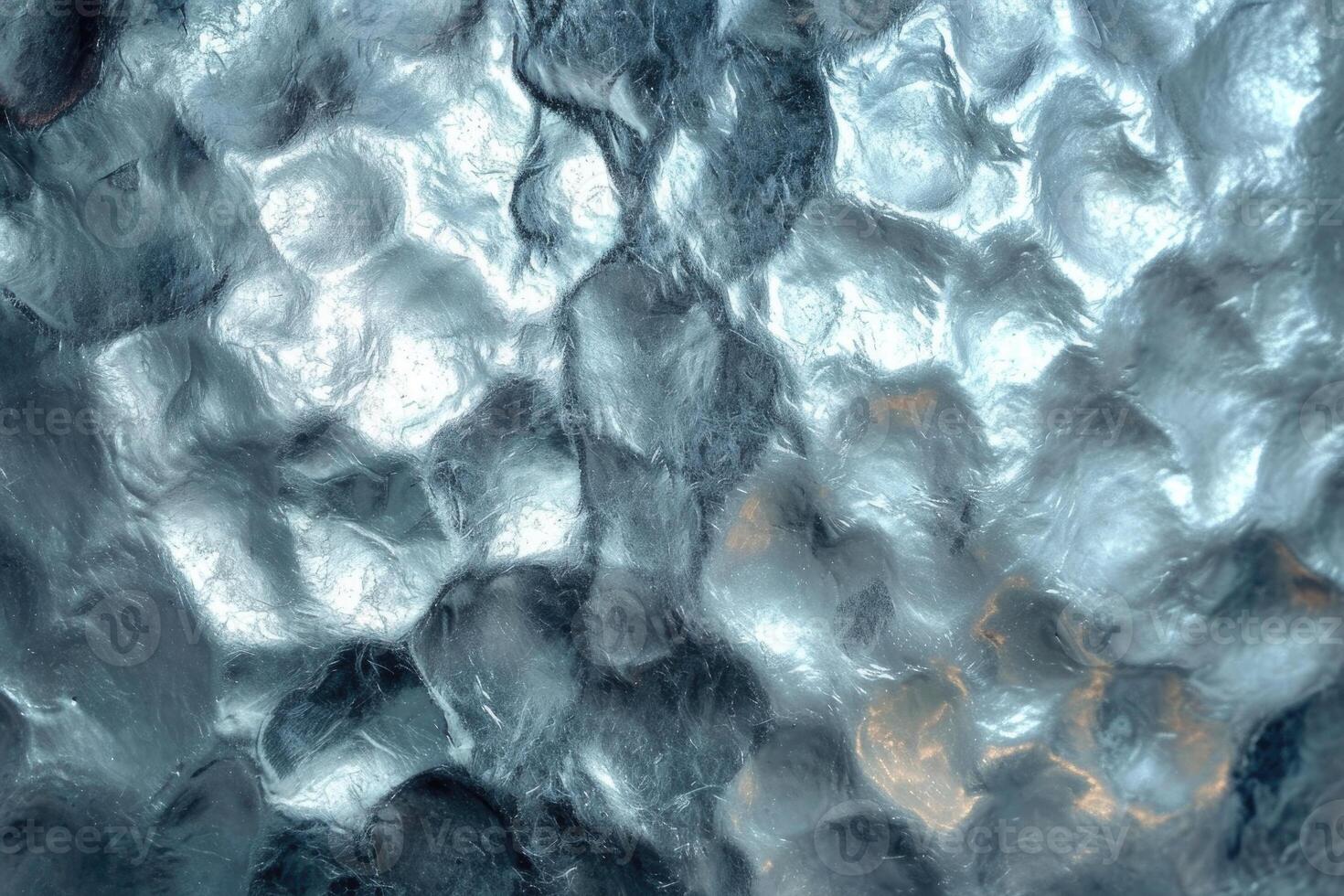 AI generated Aged metallic texture with a blue tint. The background is made of iron photo