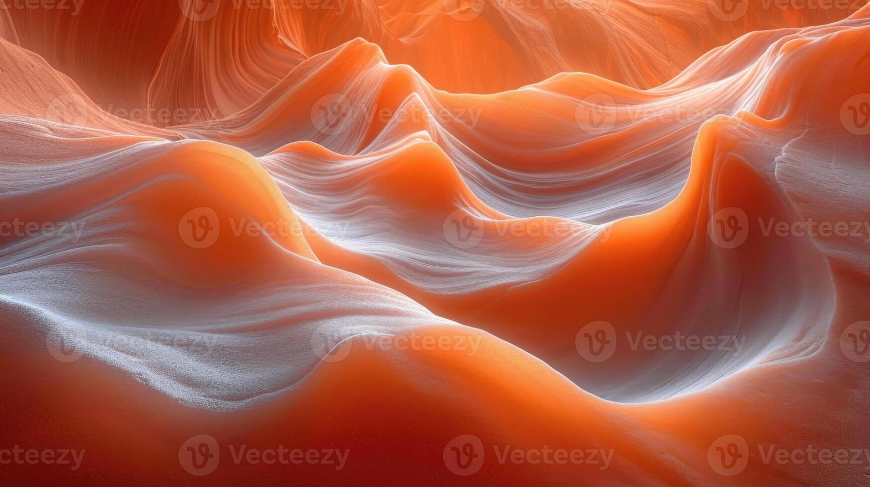 AI generated bright futuristic colors of the destroyed sandstone rock in the canyon. USA. Arizona photo