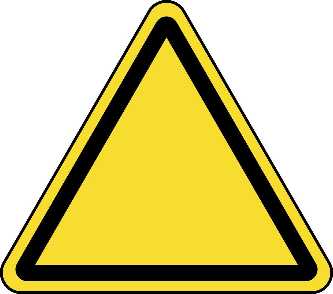 triangular firmar amarillo vector