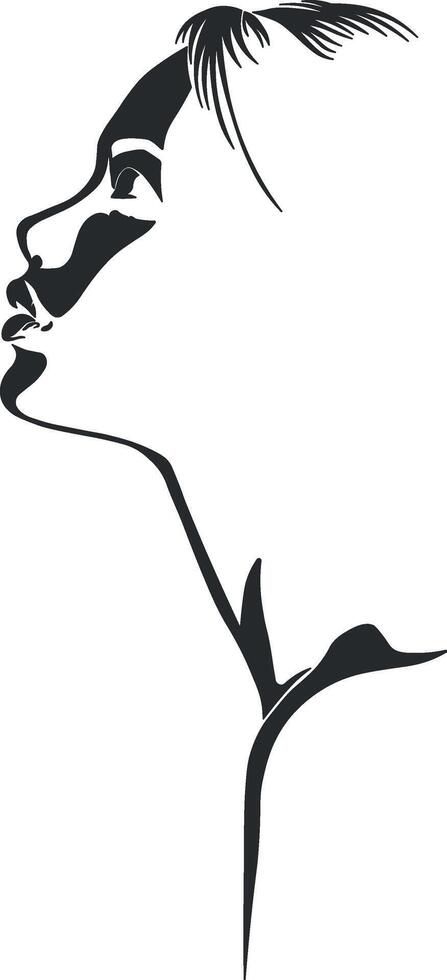 female silhouette without background vector