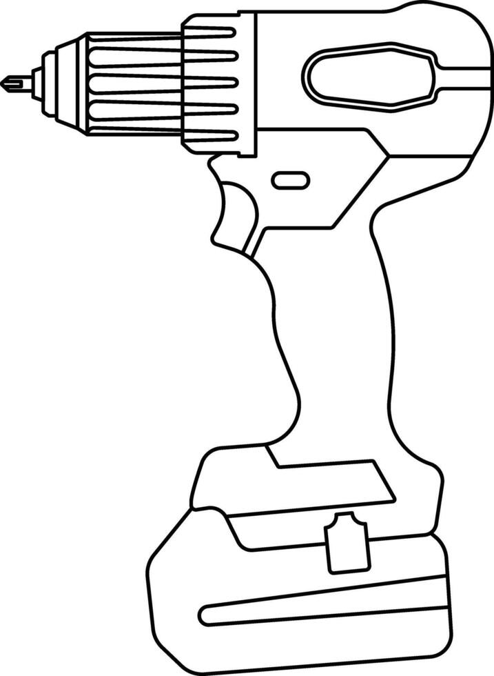 electric drill without background vector