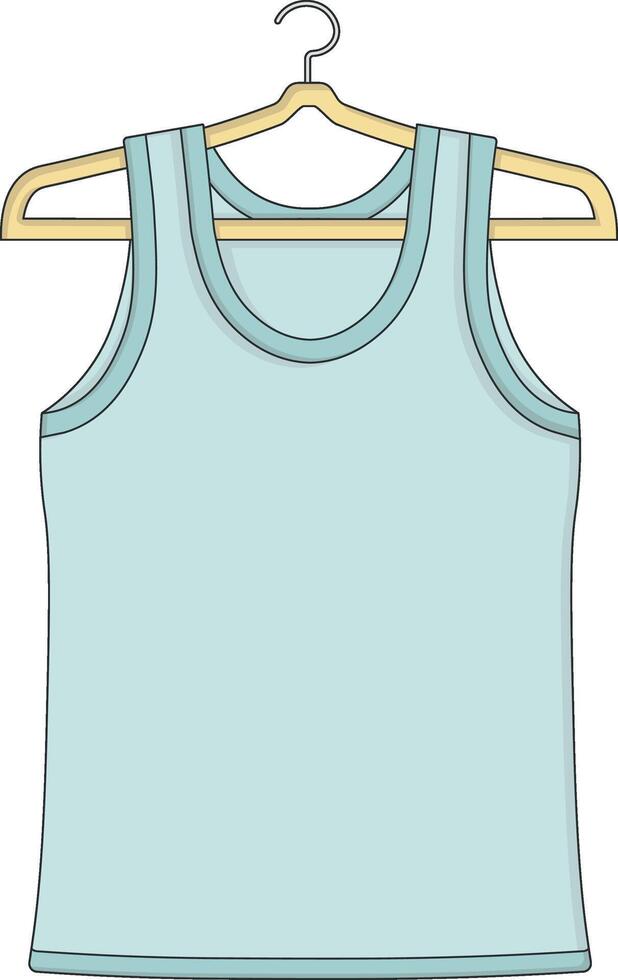 clothes on a hanger vector