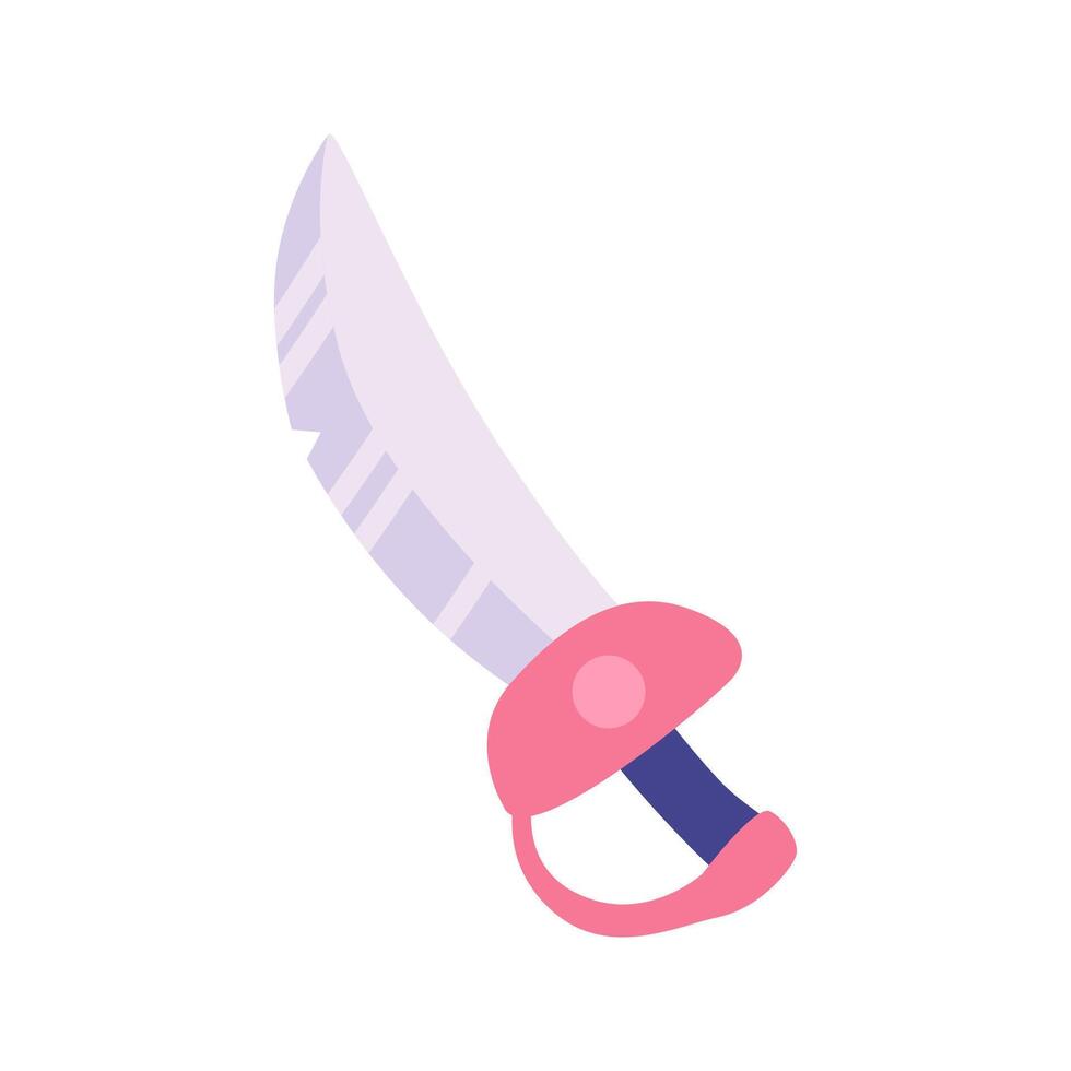 Sword vector icon element illustration in cartoon style design