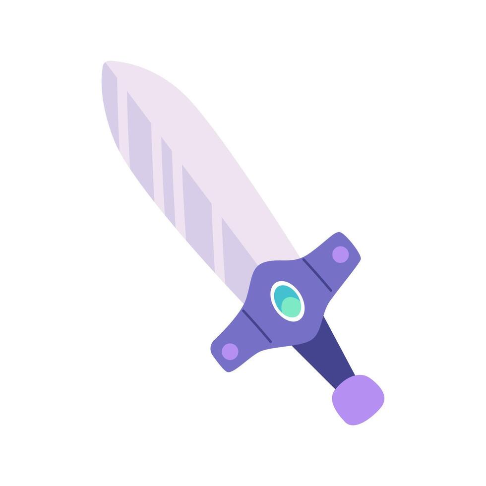 Sword vector icon element illustration in cartoon style design