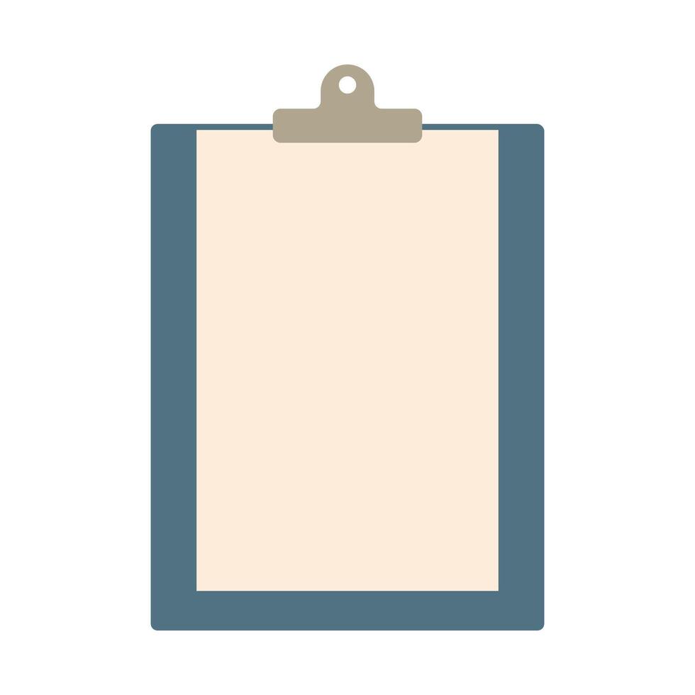 Clipboard With Blank Paper Sheet Icon Vector Illustration