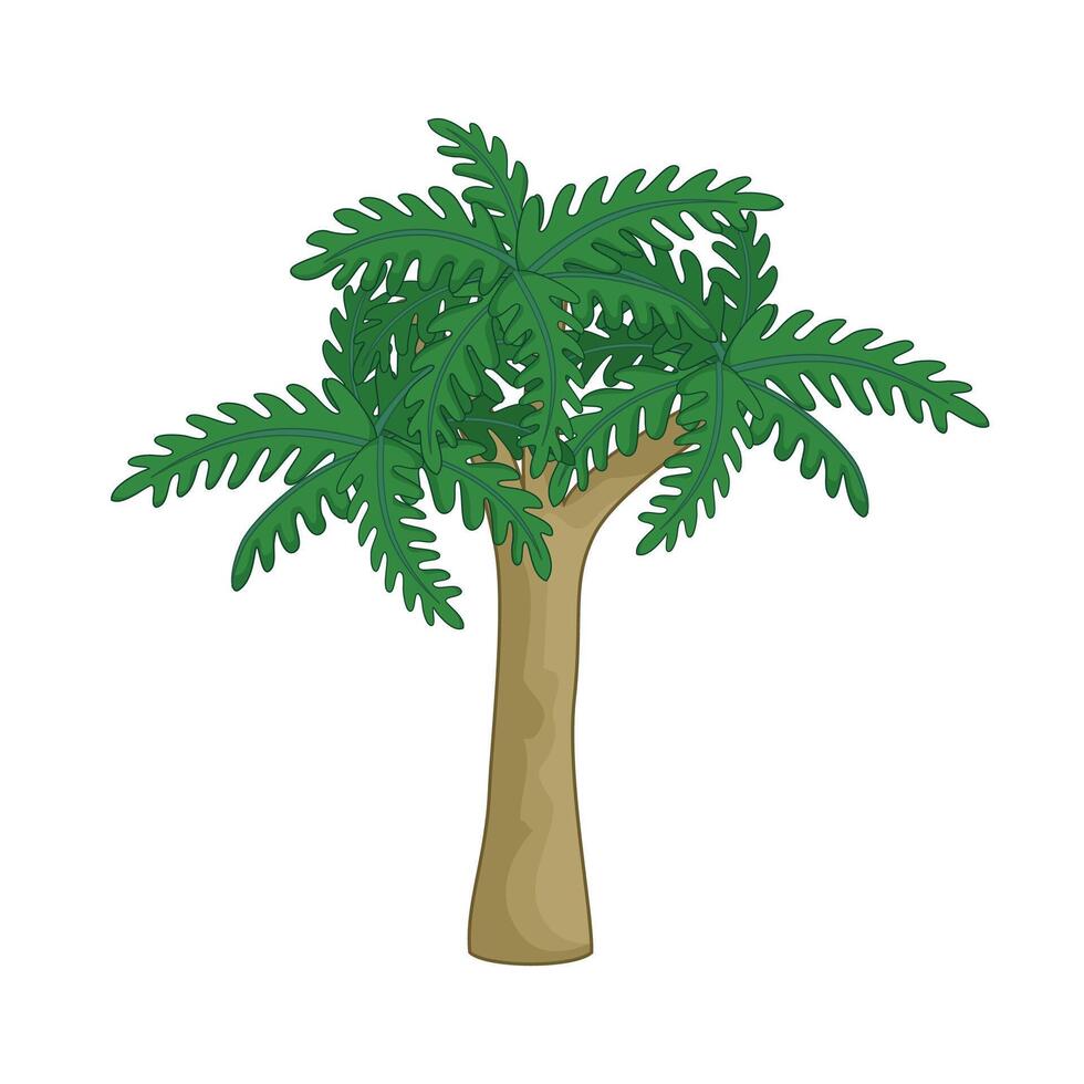 Tropical Tree Icon Vector Illustration