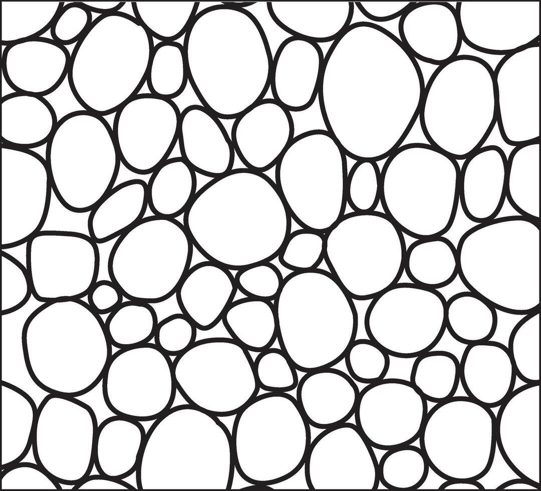 Black And White Pebbels Pattern vector