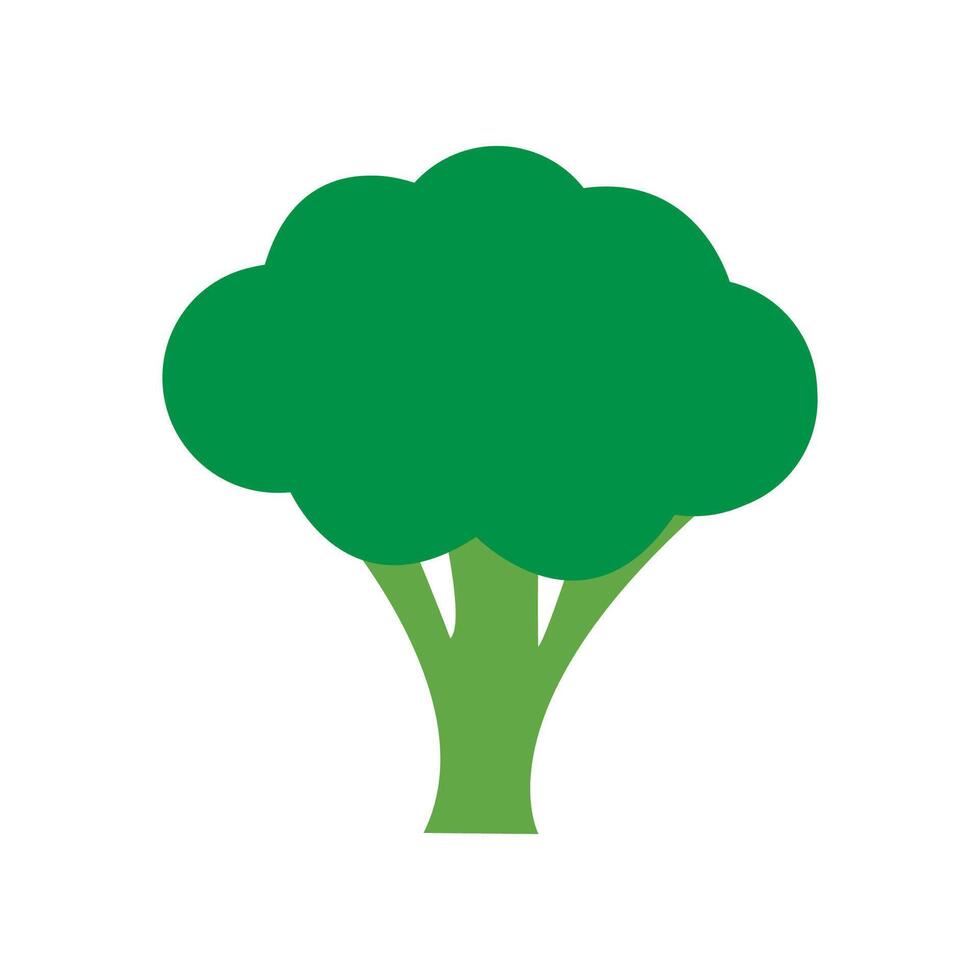 Cartoon Broccoli Icon Vector Illustration