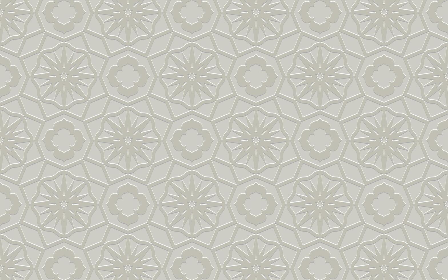 Arábica modelo Ramadán Mubarak musulmán estrella modelo simple. flor cuadrado diseño. islámico modelo antecedentes. circulo modelo islámico flor vector. oro, blanco textura antecedentes vector