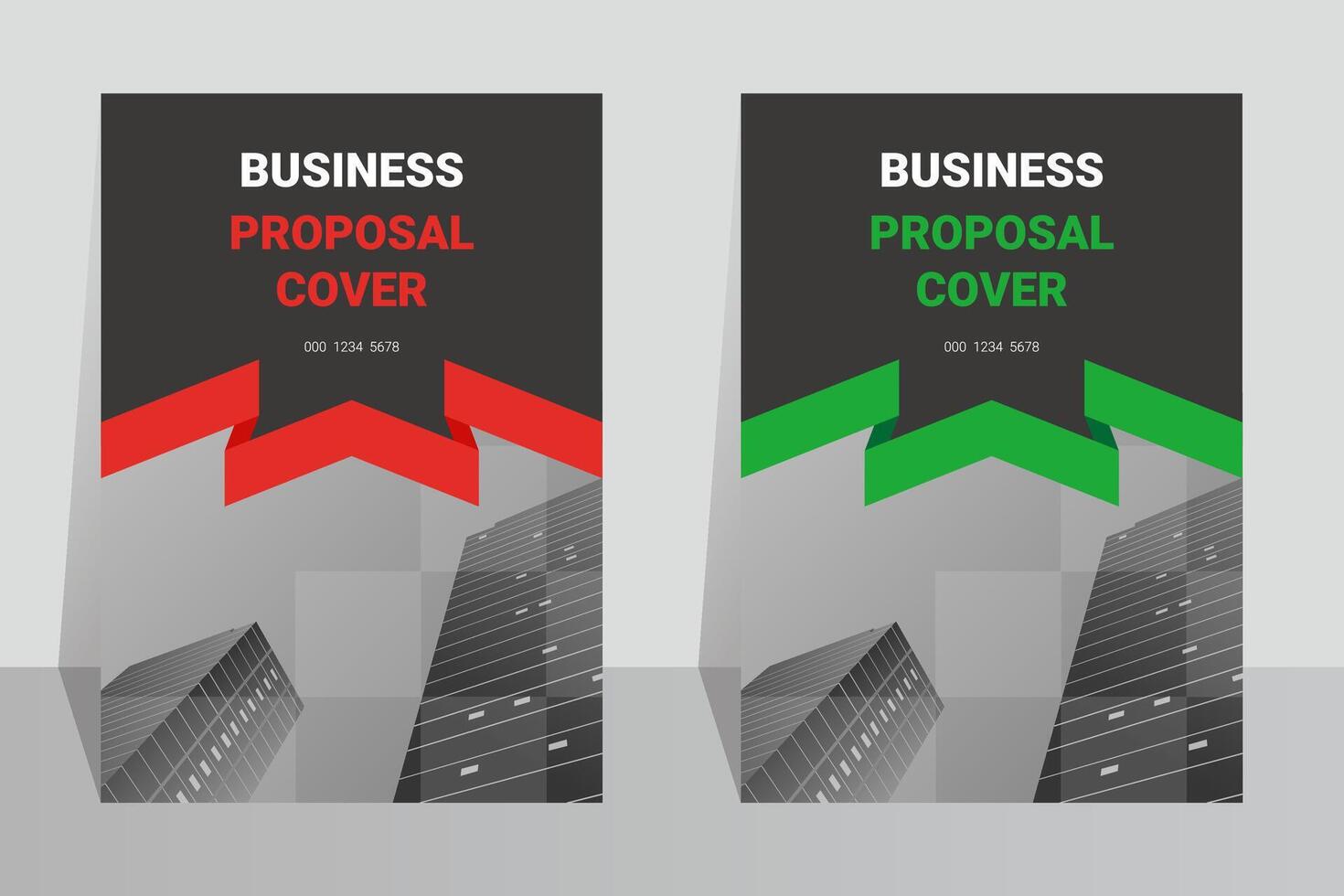 Business proposal A4 cover template vector