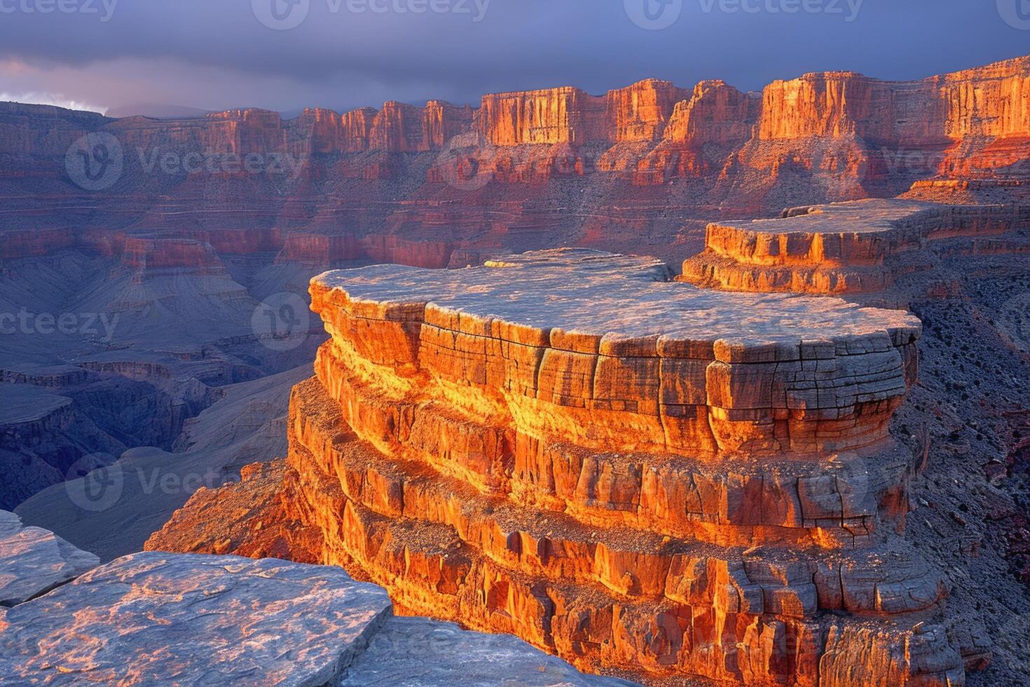 AI generated the bright colors of the Arizona gorge. sandstone cliffs in the Grand Canyon. USA. Arizona photo