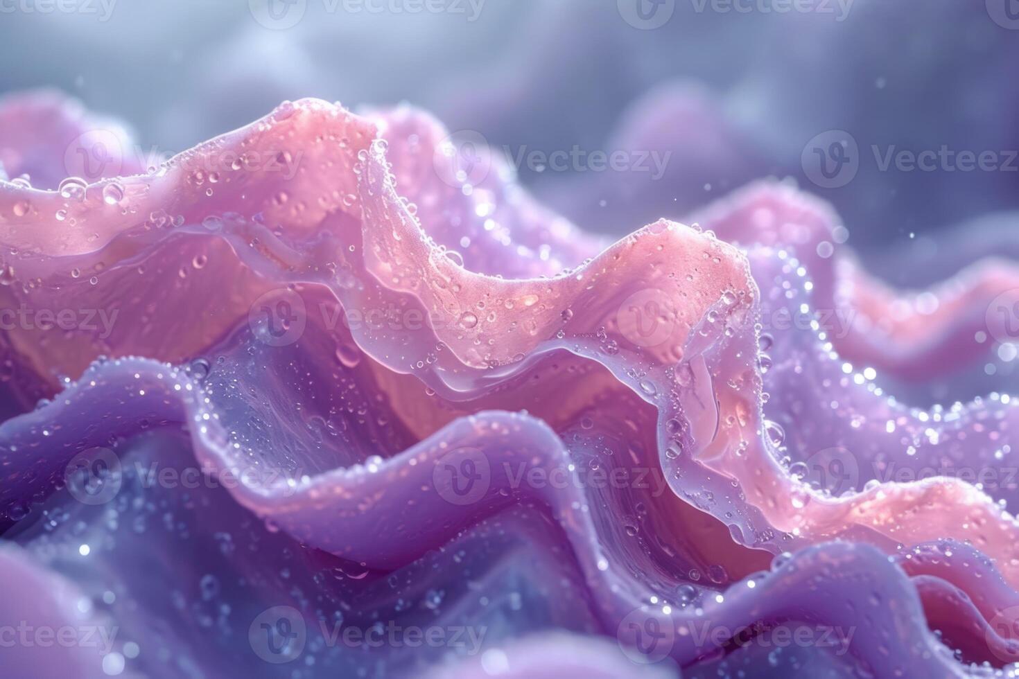 AI generated collagen at the cellular level, Macro photography. The concept of rejuvenation photo