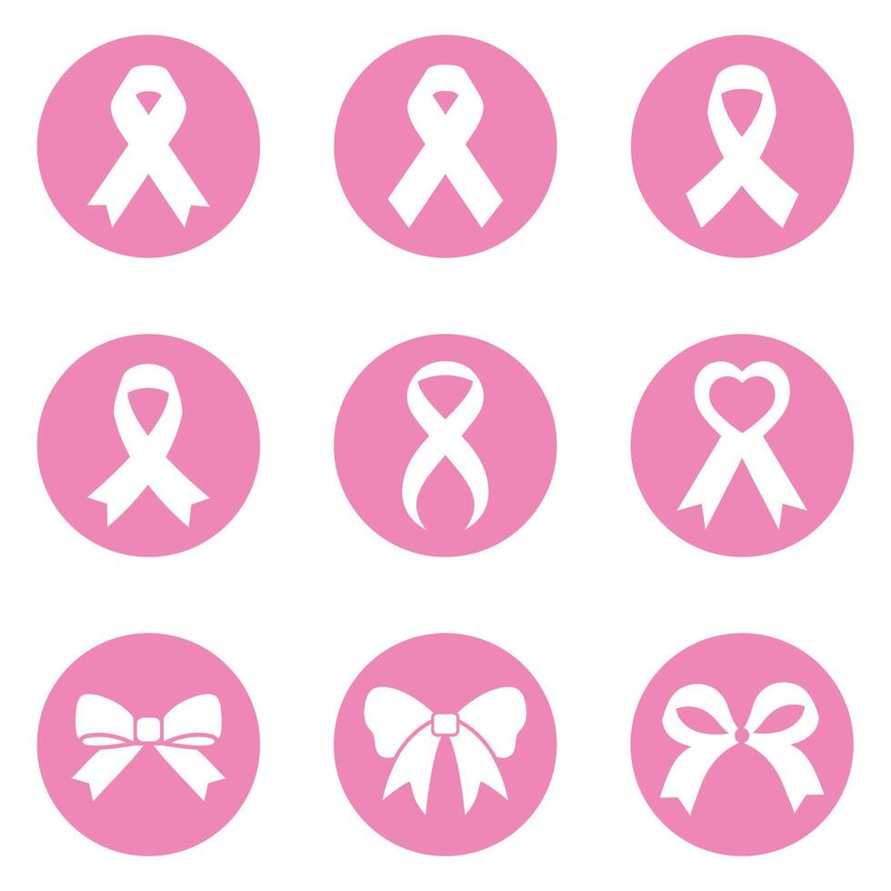 Breast cancer awareness ribbon vector