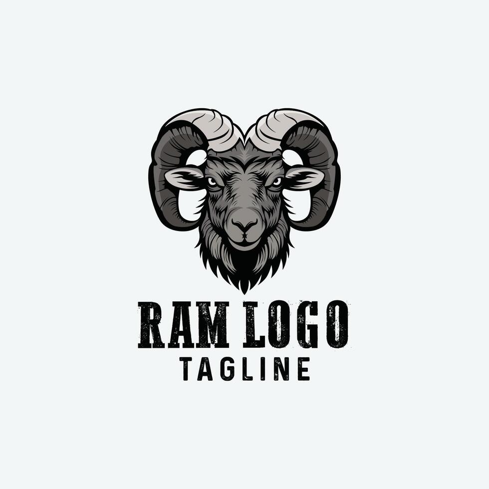 vector logo illustration of ram