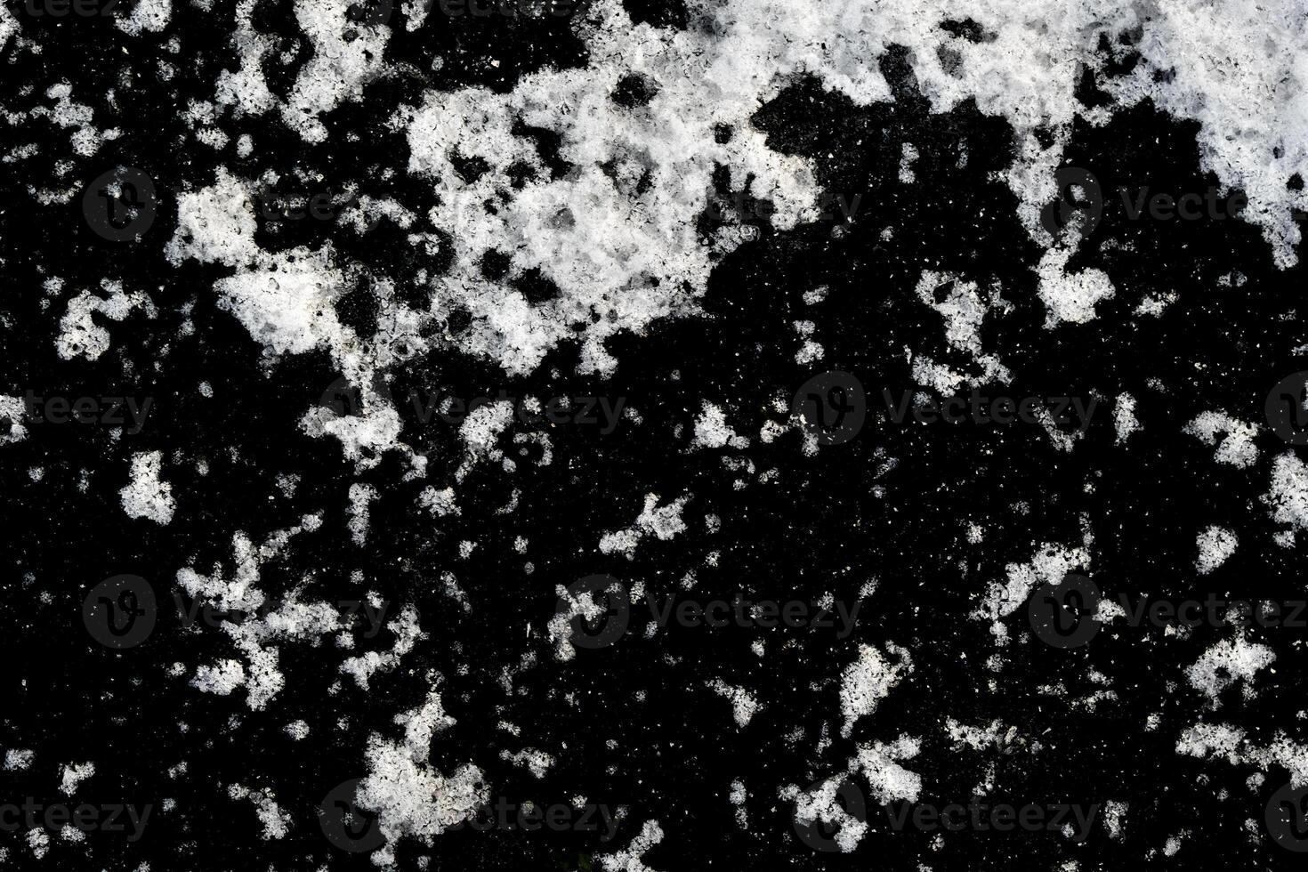 Snowfall on a black background. a design element. Snow background photo